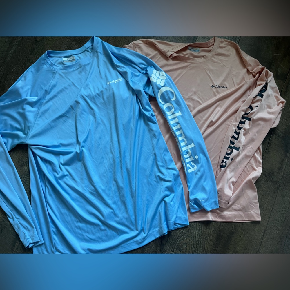 Columbia bundle of 2 men’s fishing shirts size XL‎